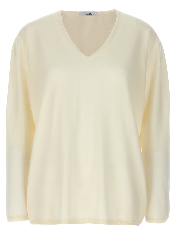 Max Mara White Cashmere Cardigan
