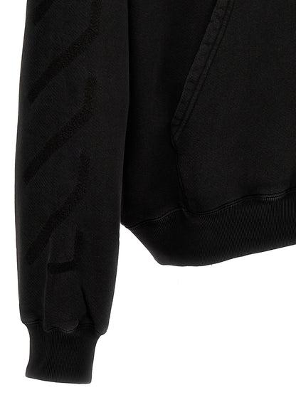 Off-White Gray Cotton Sweatshirt