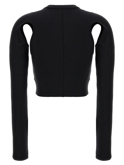 Off-White Black Polyamide Long Sleeve T-Shirt