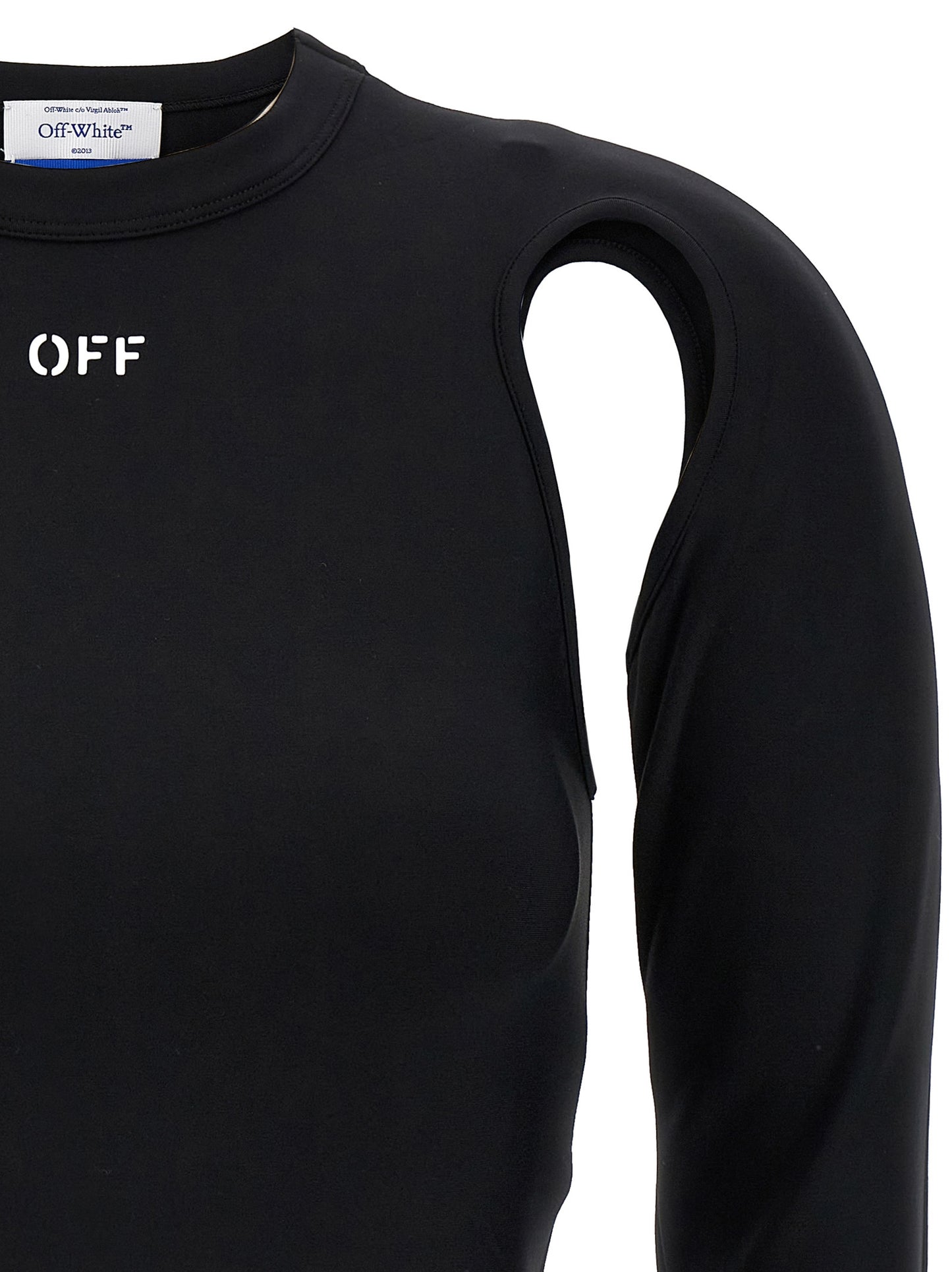 Off-White Black Polyamide Long Sleeve T-Shirt