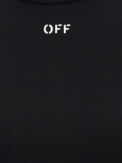 Off-White Black Polyamide Long Sleeve T-Shirt