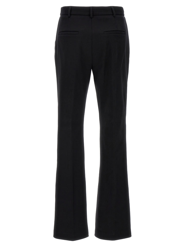 Sportmax Black Cotton Casual Pants