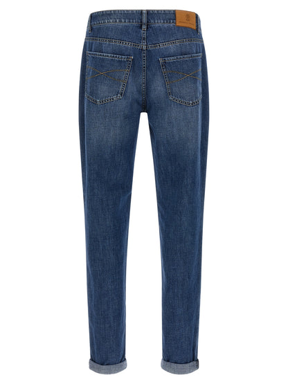 Brunello Cucinelli Blue Cotton Jeans Denim