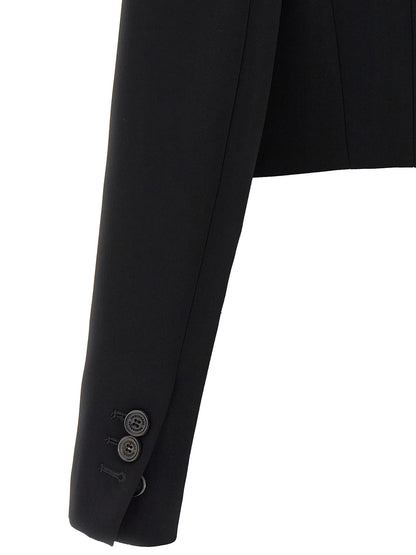 Dsquared² Black Polyester Full-Length Jacket