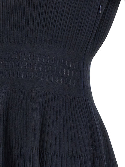 ANTONINO VALENTI Blue Viscose Midi Dress