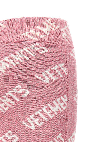 Vetements Multicolor Viscose Long Skirt
