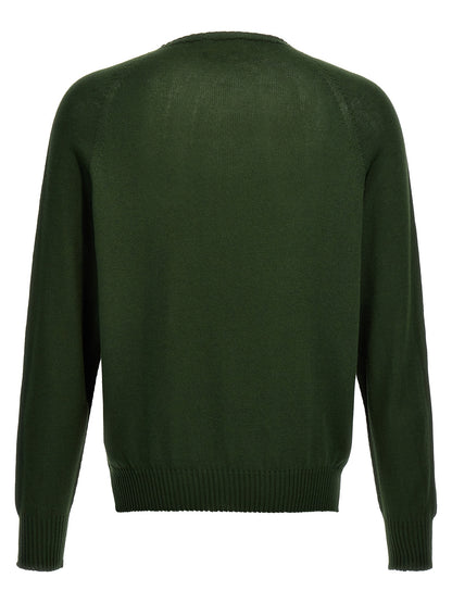 MA'RY'YA Bicolor Cotton Cardigan