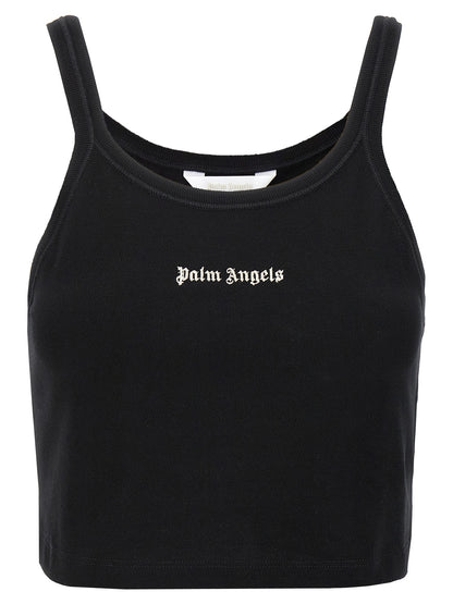 Palm Angels Bicolor Cotton Sport Bra