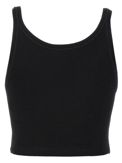 Palm Angels Bicolor Cotton Sport Bra