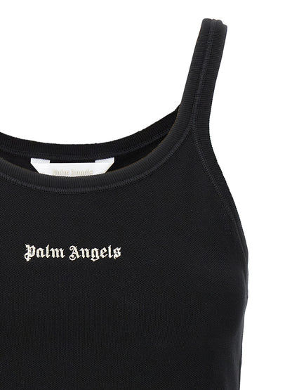 Palm Angels Bicolor Cotton Sport Bra