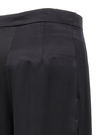 Max Mara Black Silk Casual Pants