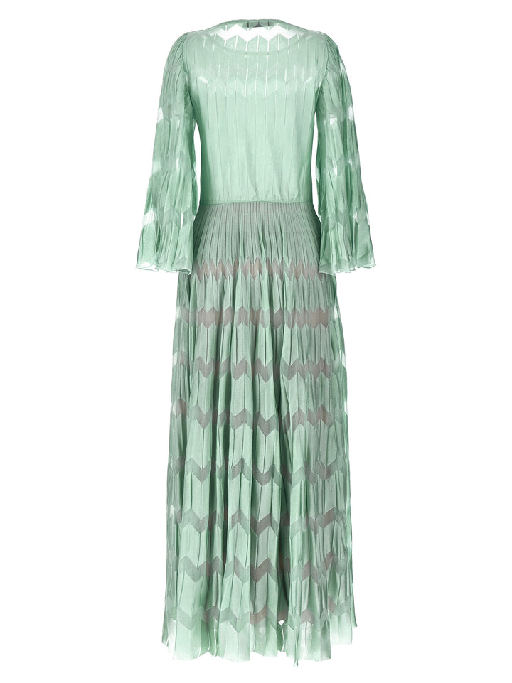 ANTONINO VALENTI Bicolor Viscose Long Dress