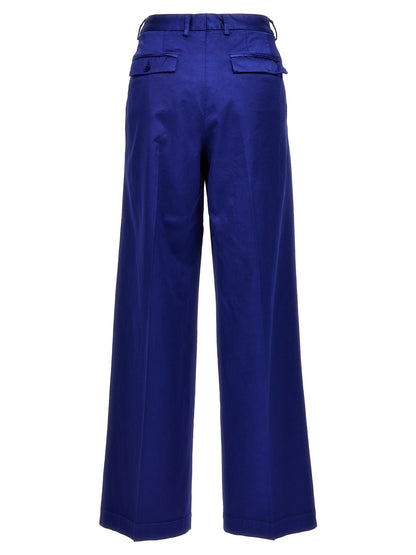CELLAR DOOR Blue Cotton Casual Pants