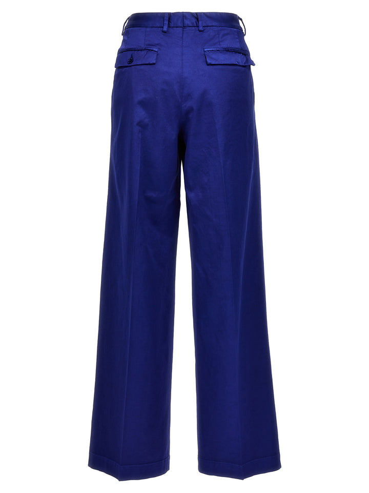 CELLAR DOOR Blue Cotton Casual Pants