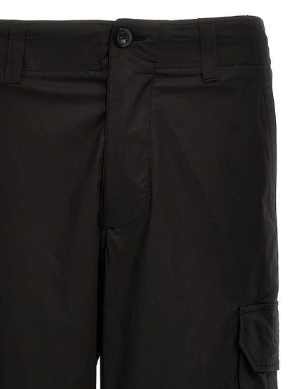 Department 5 Black Cotton Cargo Pants