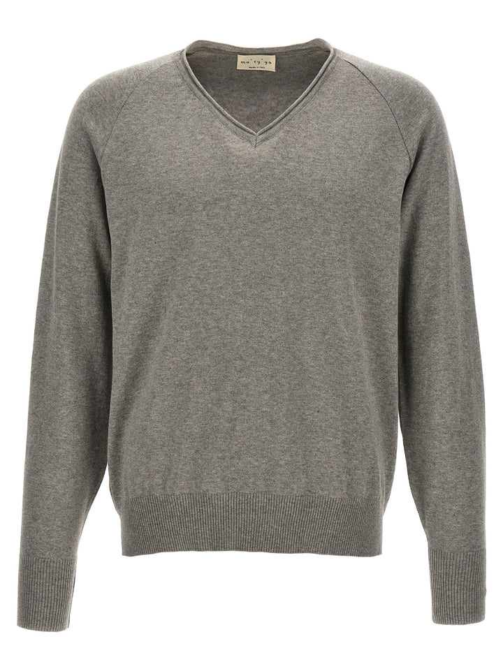 MA'RY'YA Gray Cotton Cardigan