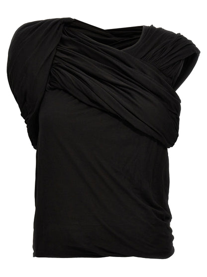 Rick Owens Black Cotton Tank Tops