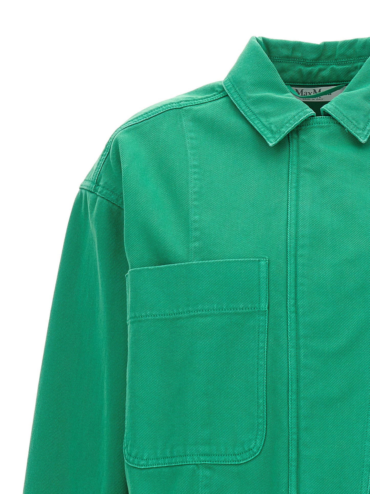 Max Mara Bicolor Cotton Full-Length Jacket