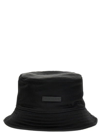 Fear Of God Black Polyamide Bucket Hat