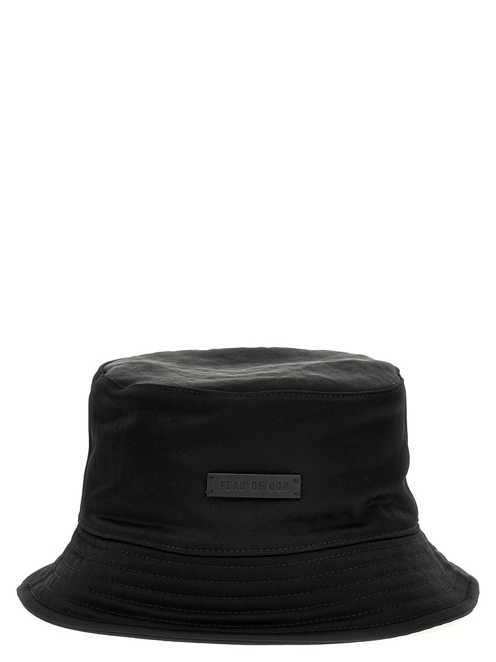 Fear Of God Black Polyamide Bucket Hat