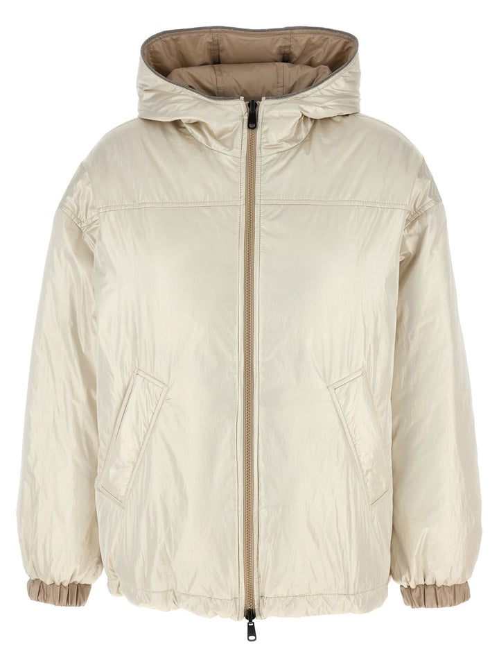 Brunello Cucinelli Beige Polyester Full-Length Jacket