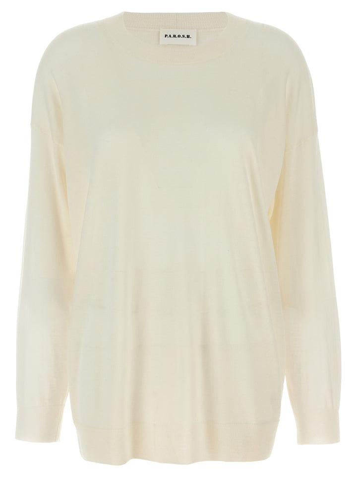 P.A.R.O.S.H. White Wool Cardigan