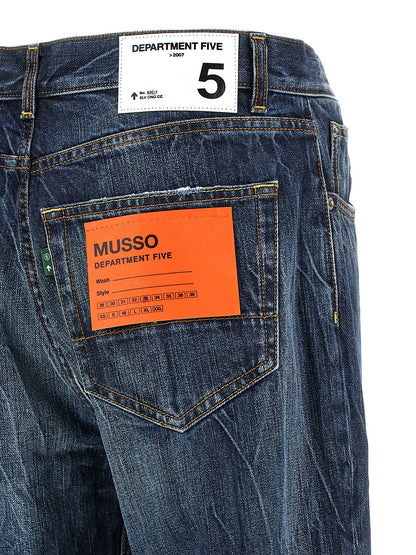 Department 5 Blue Cotton Jeans Denim