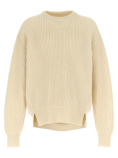 Jil Sander White Wool Cardigan