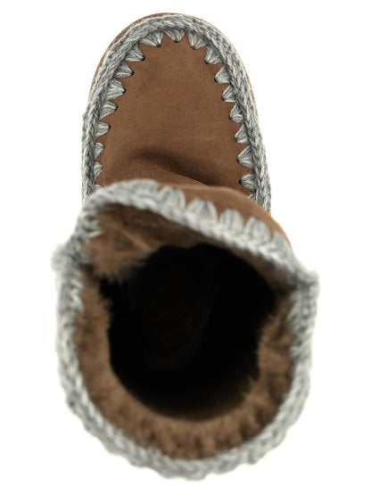 Mou Brown Lamb Leather Over The Knee