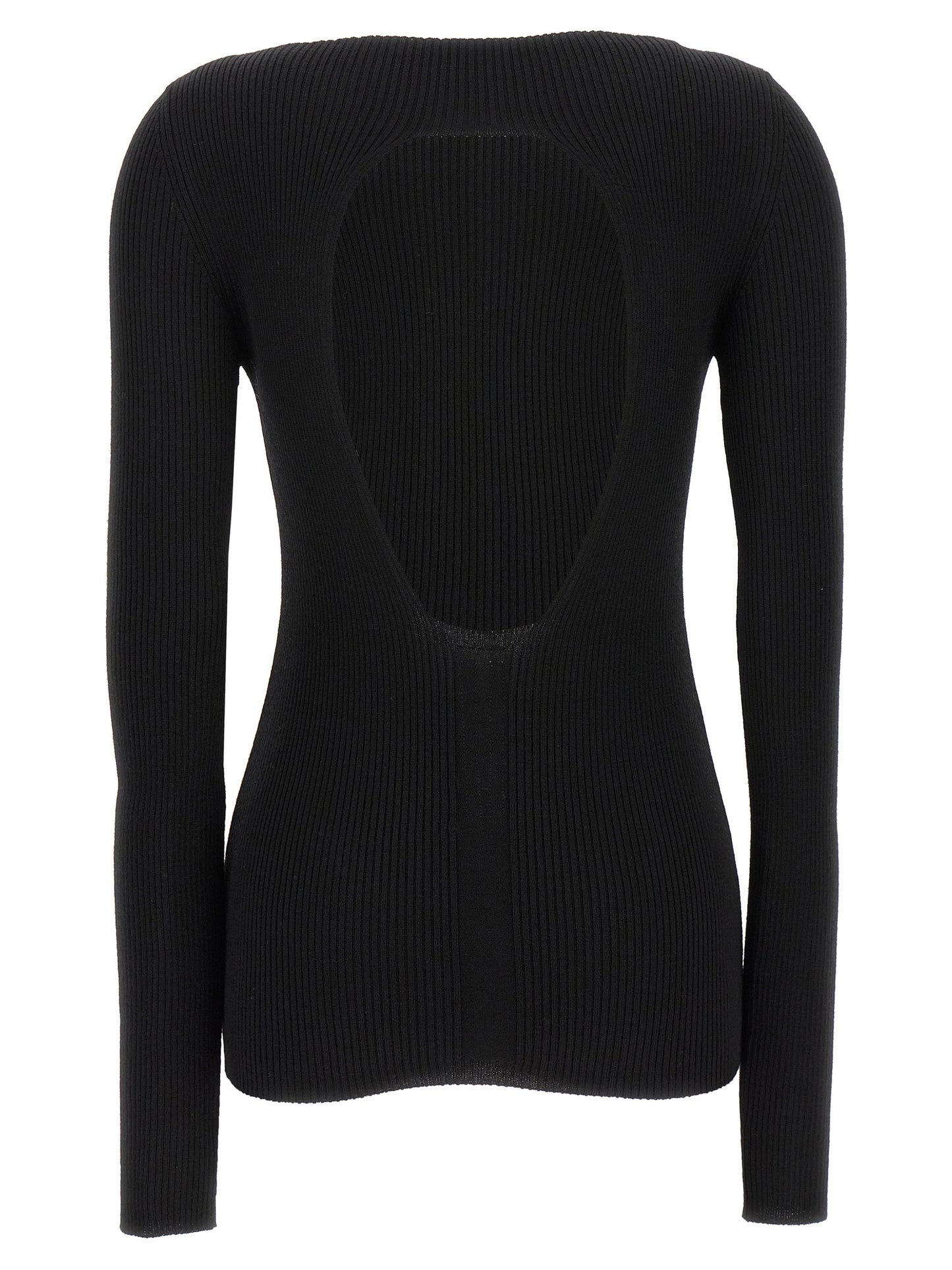 Rick Owens Black Wool Cardigan