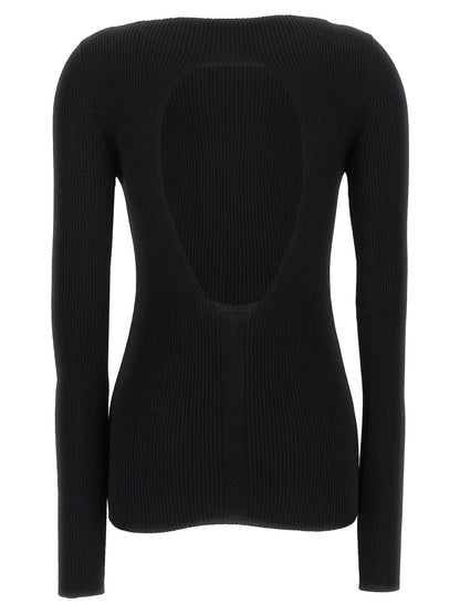 Rick Owens Black Wool Cardigan