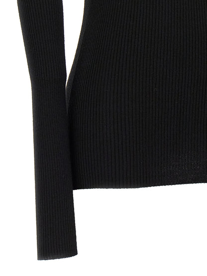 Rick Owens Black Wool Cardigan