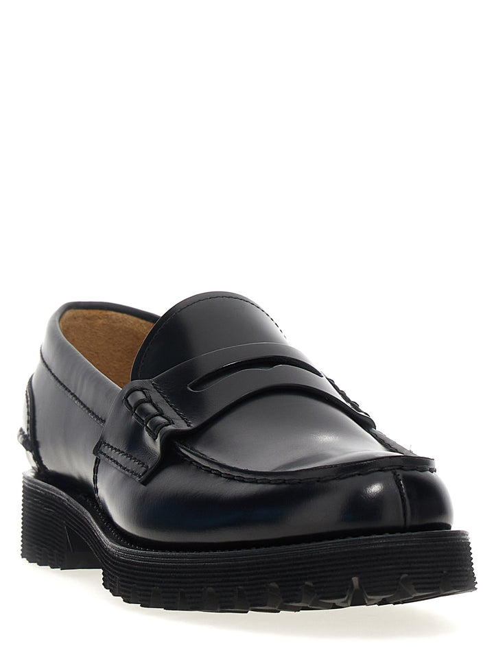 Church's Black Cowhide Slip-On Loafers