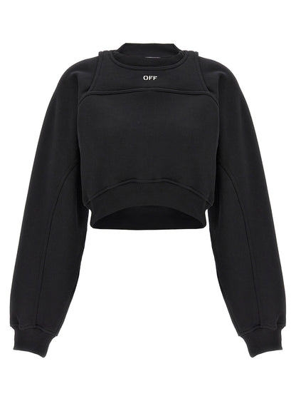 Off-White Bicolor Cotton Sweatshirt