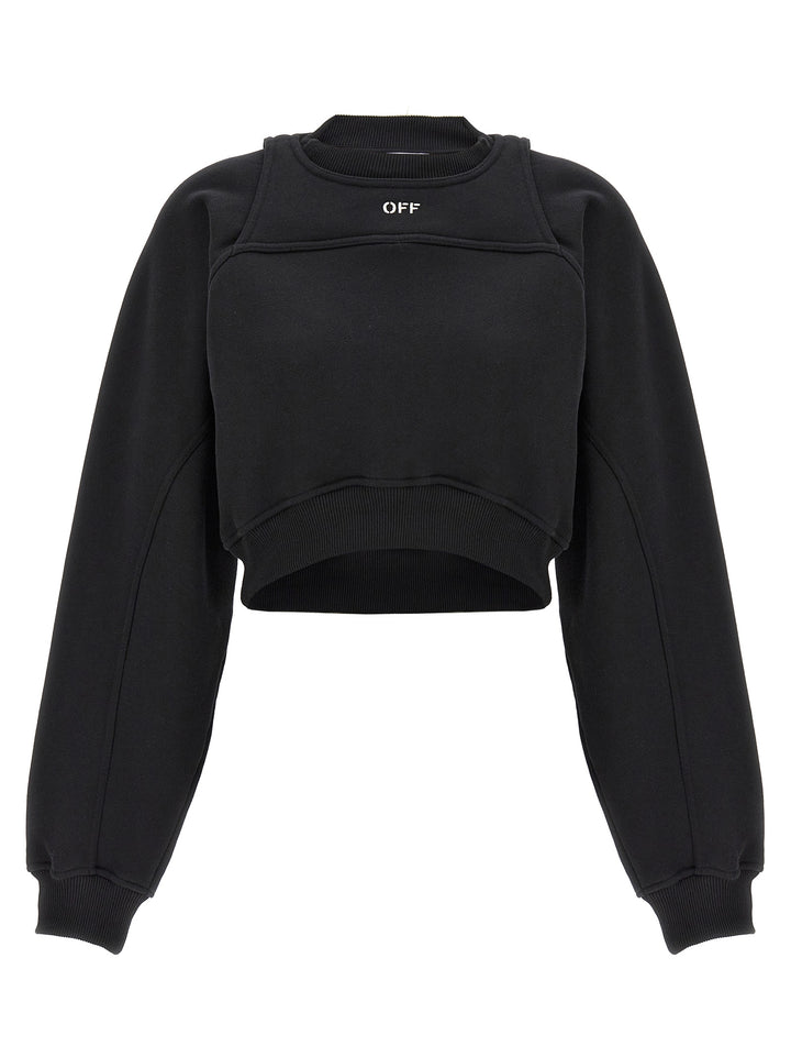Off-White Bicolor Cotton Sweatshirt