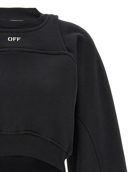 Off-White Bicolor Cotton Sweatshirt