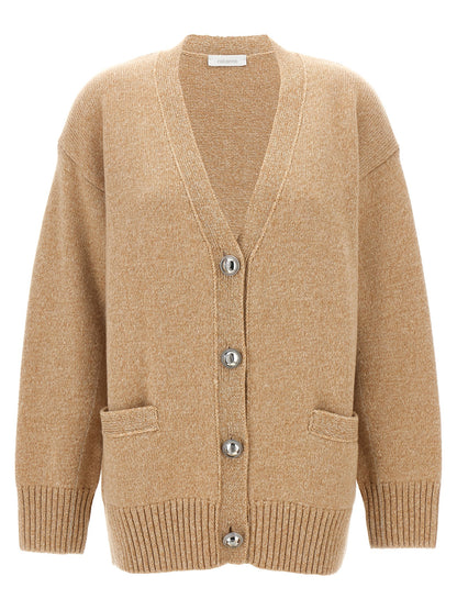 Paco Rabanne Beige Wool Cardigan