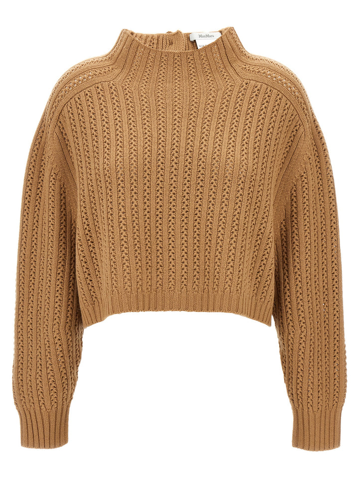 Max Mara Beige Wool Cardigan