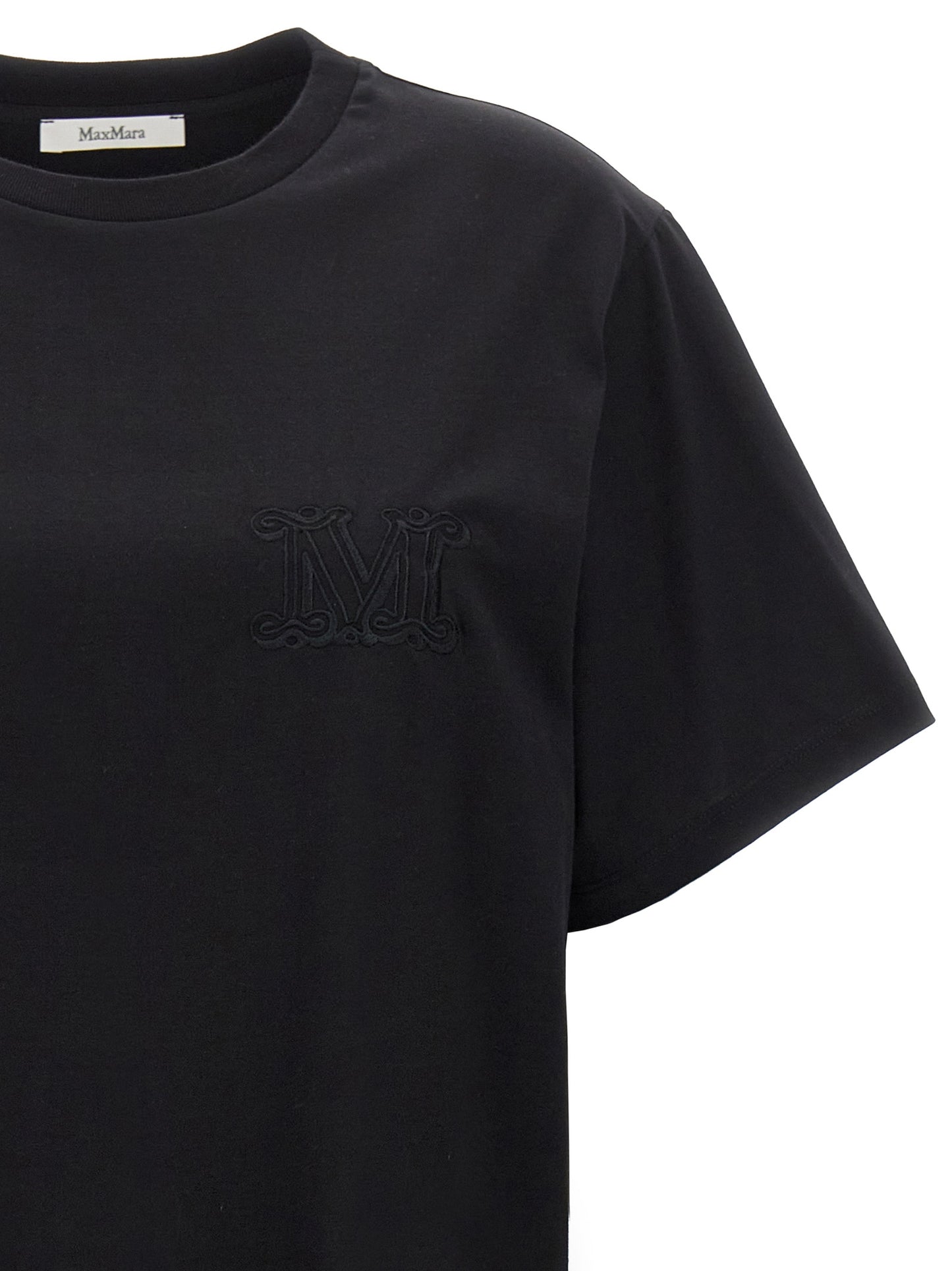 Max Mara Black Cotton T-Shirt