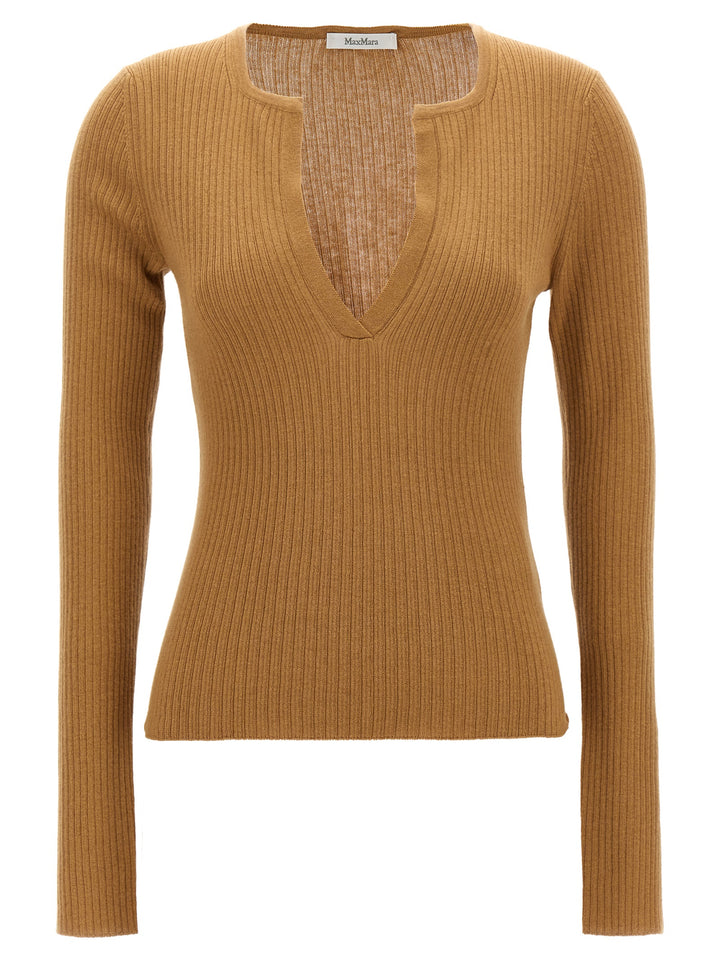 Max Mara Beige Silk Cardigan