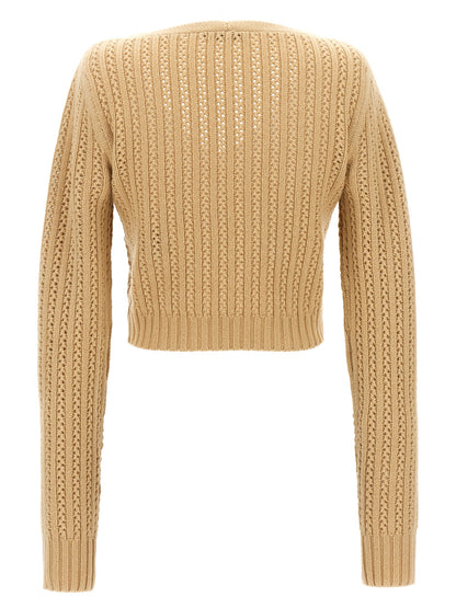 Max Mara Beige Wool Cardigan