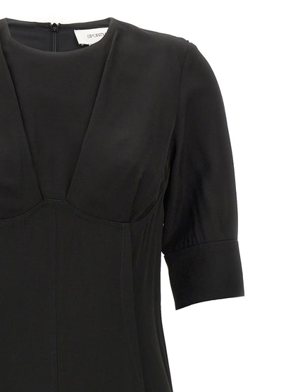 Sportmax Black Viscose Midi Dress
