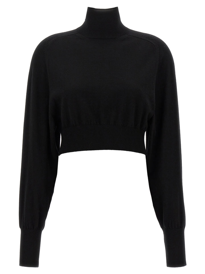 Sportmax Black Virgin Wool Cardigan