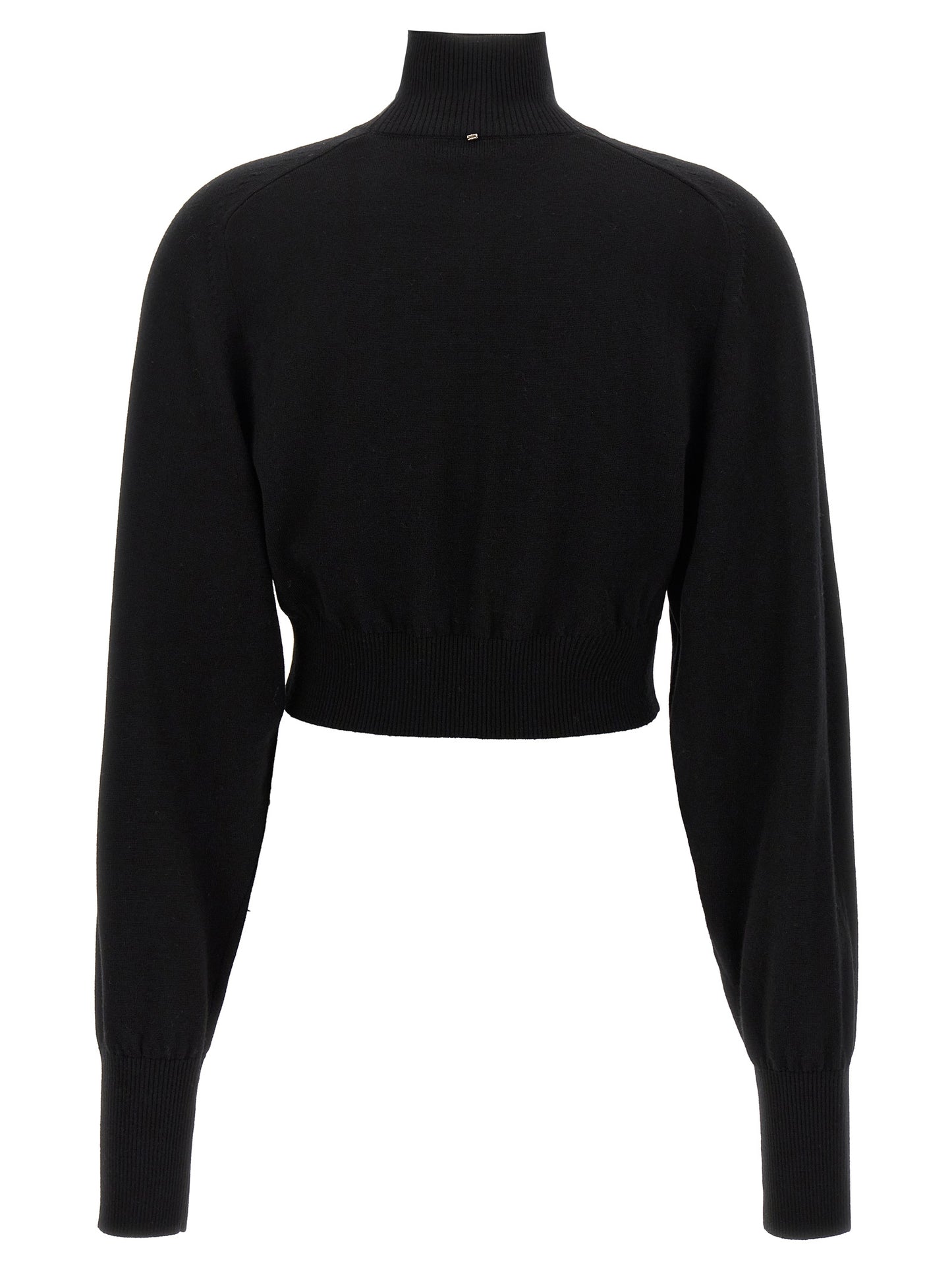 Sportmax Black Virgin Wool Cardigan