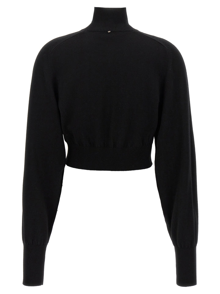 Sportmax Black Virgin Wool Cardigan