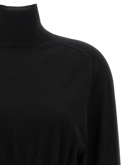 Sportmax Black Virgin Wool Cardigan