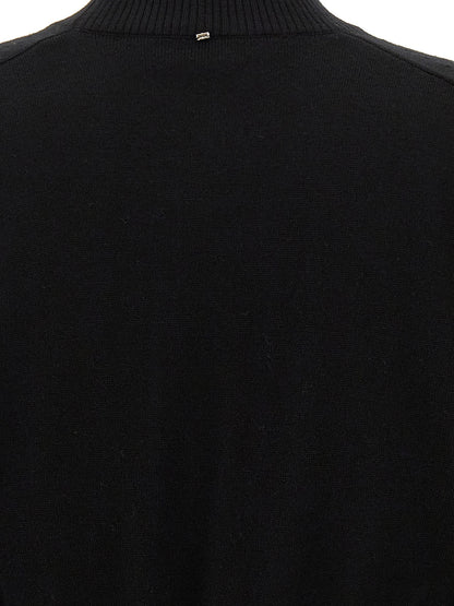 Sportmax Black Virgin Wool Cardigan