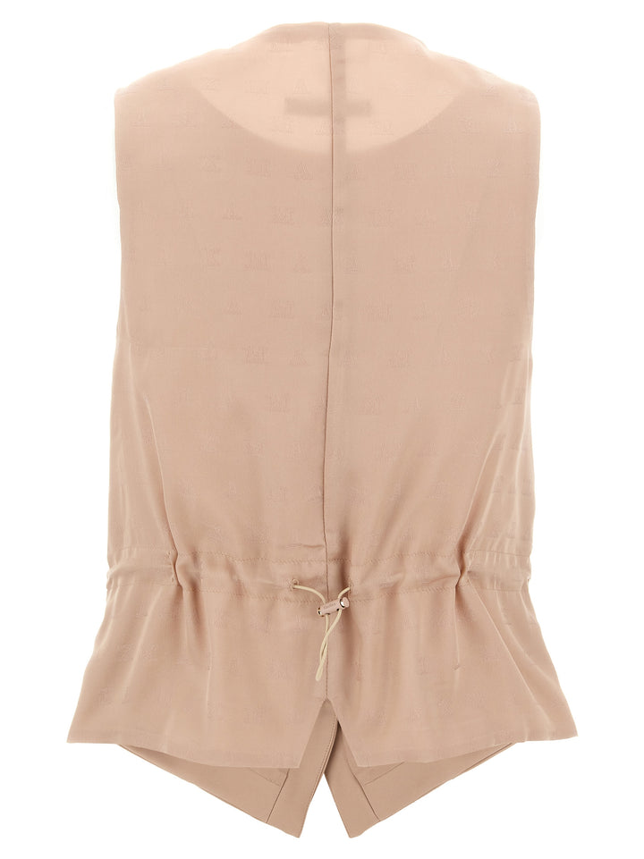 Max Mara Multicolor Acetate Sleeveless Jacket