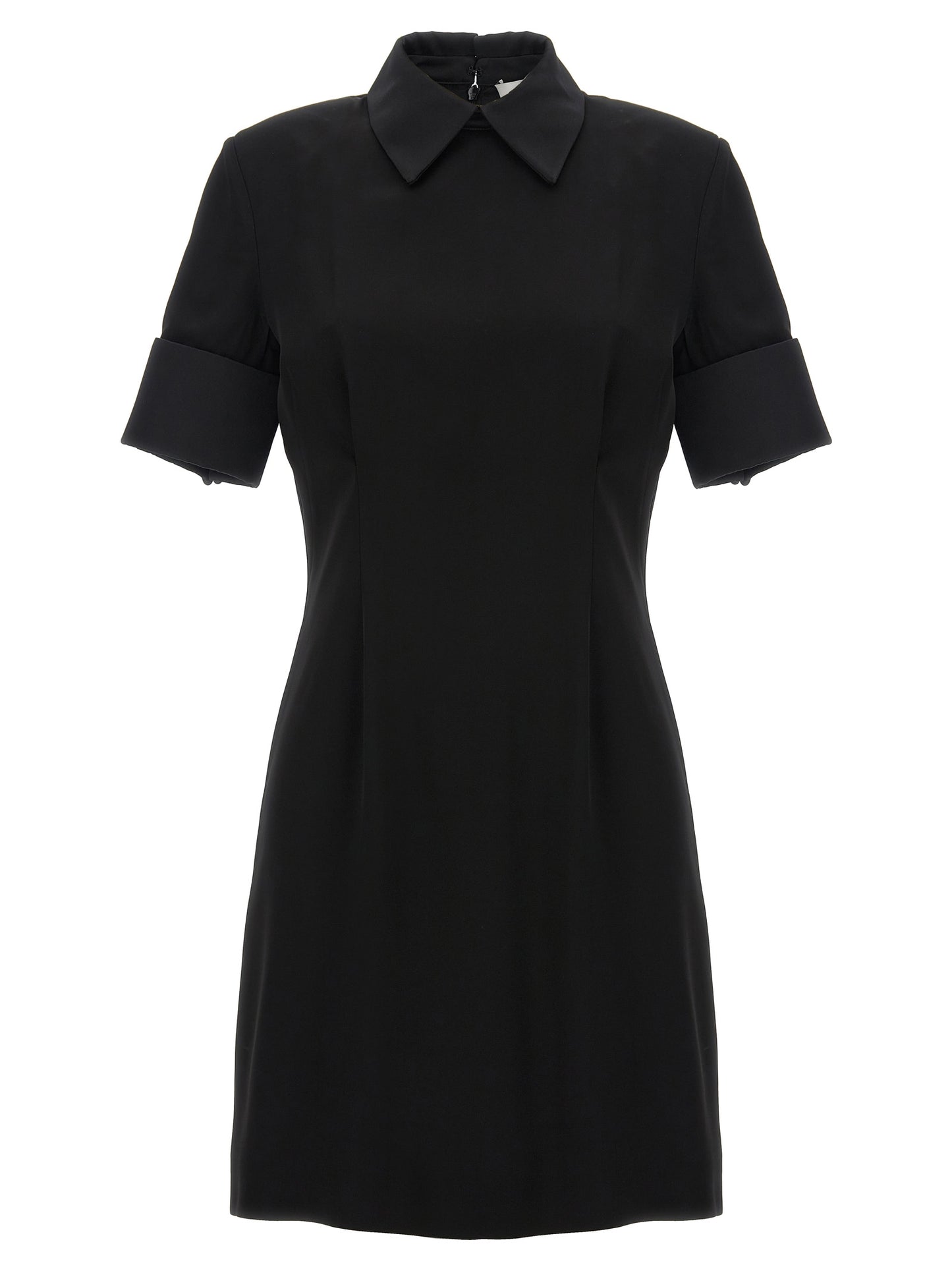 Sportmax Black Viscose Short Dress
