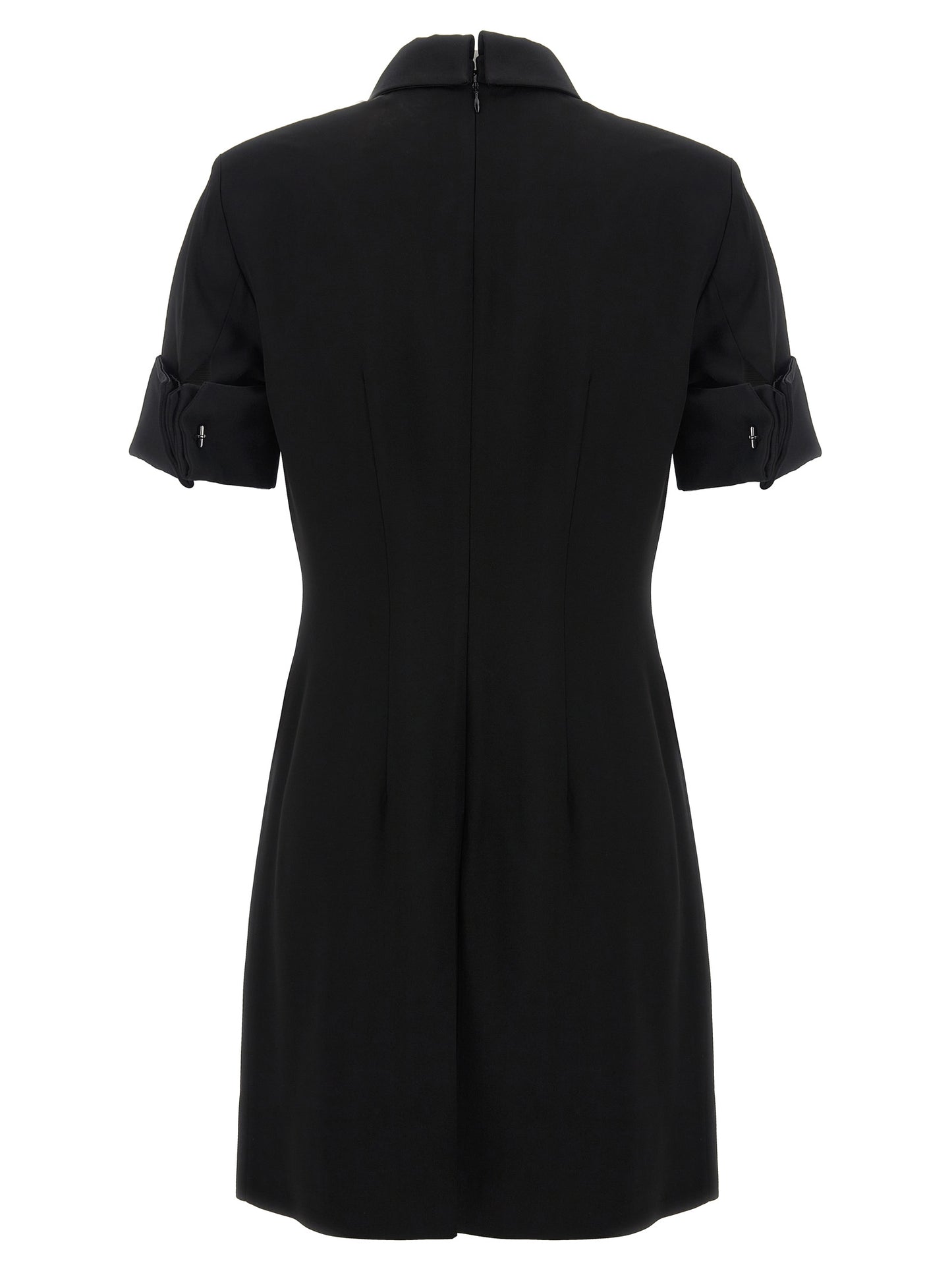 Sportmax Black Viscose Short Dress